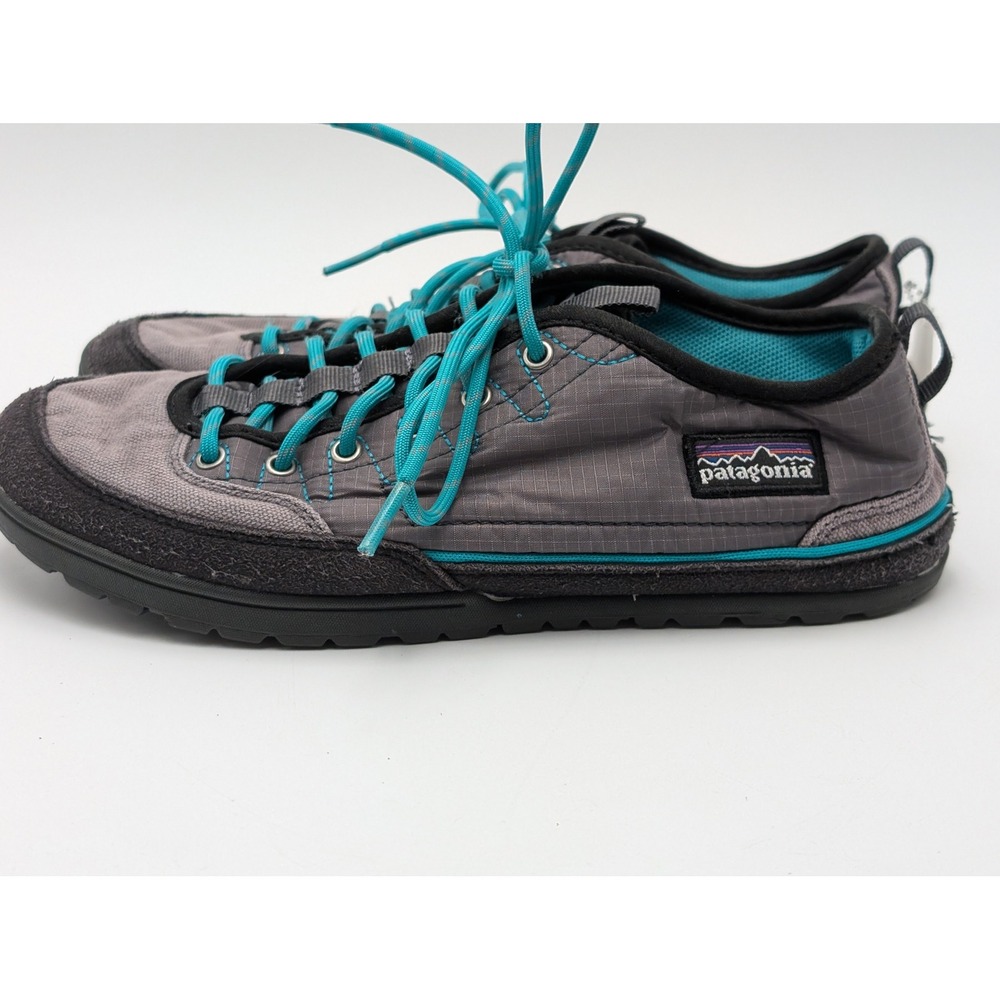 Patagonia Shoes Womens 7.5 Grey Advancer Approach Hiking Nickel Teal T52288 Gorp